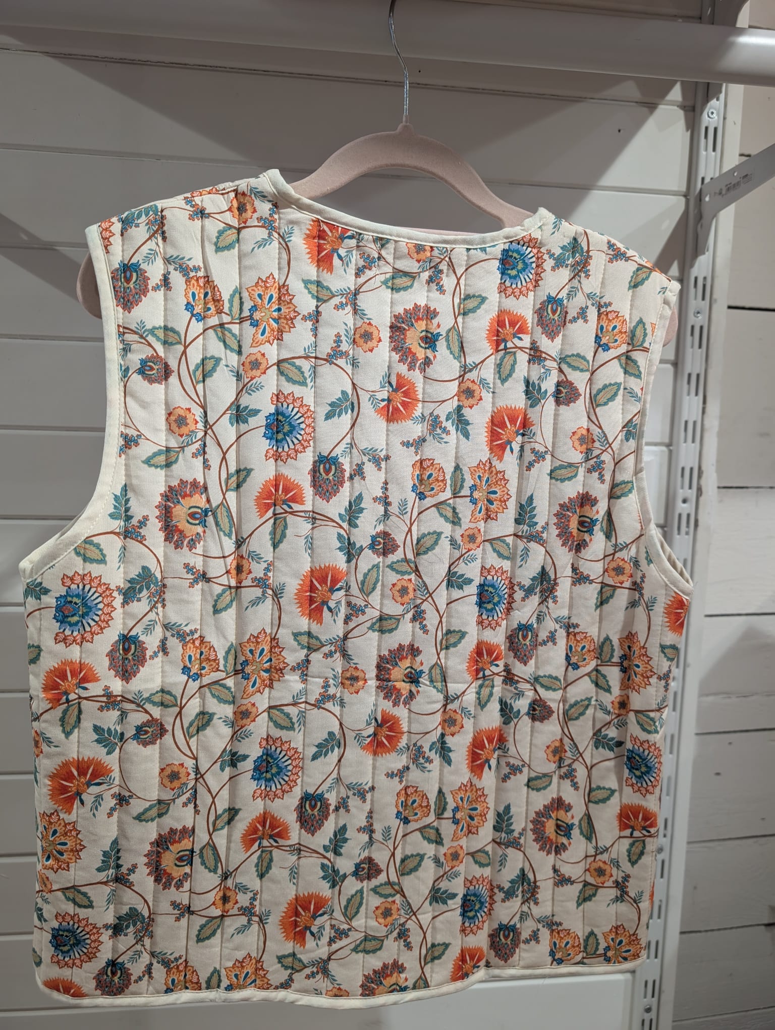 Veste matelassée fleuries